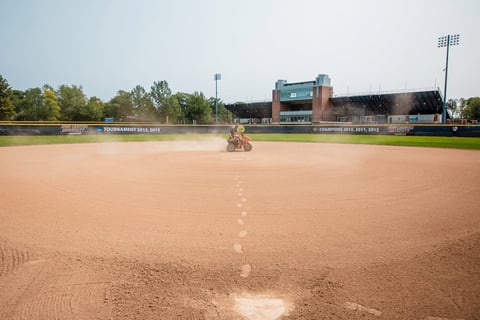 Commercial Landscaping John Carroll University Baseball Field Grooming Crew