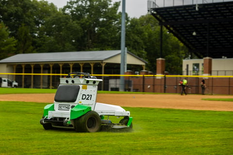 Autonomous commercial robotic mower athletic field 1